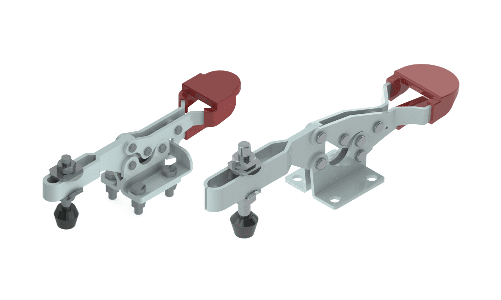 thumbnail image 2 of DE-STA-CO 225-U Horizontal Handle Hold Down Clamp With U-Bar & Flanged Base 2 of 13